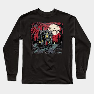 Goth Mansion Haunted House Fairytale. Haunted House Mansion Long Sleeve T-Shirt